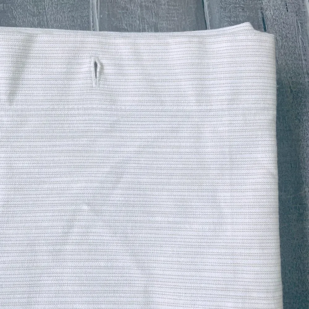Threshold Neutral Tan Stripe Textured Fabric Shower Curtain